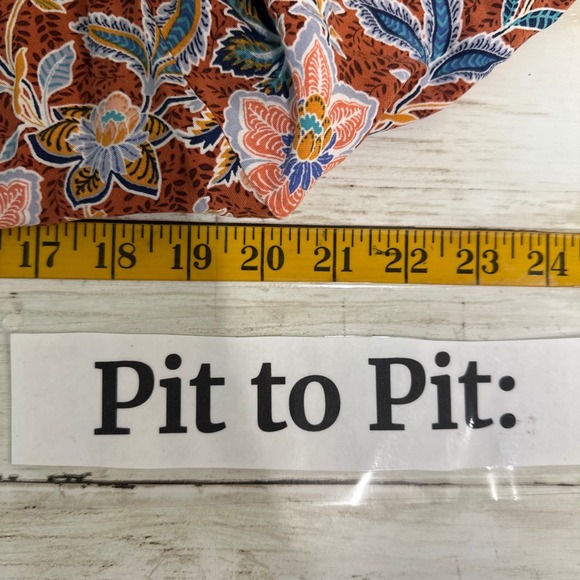 Savanna Jane Womens Tunic Top Size M Boho Floral Embroidered Babydoll Hippie - Picture 7 of 10